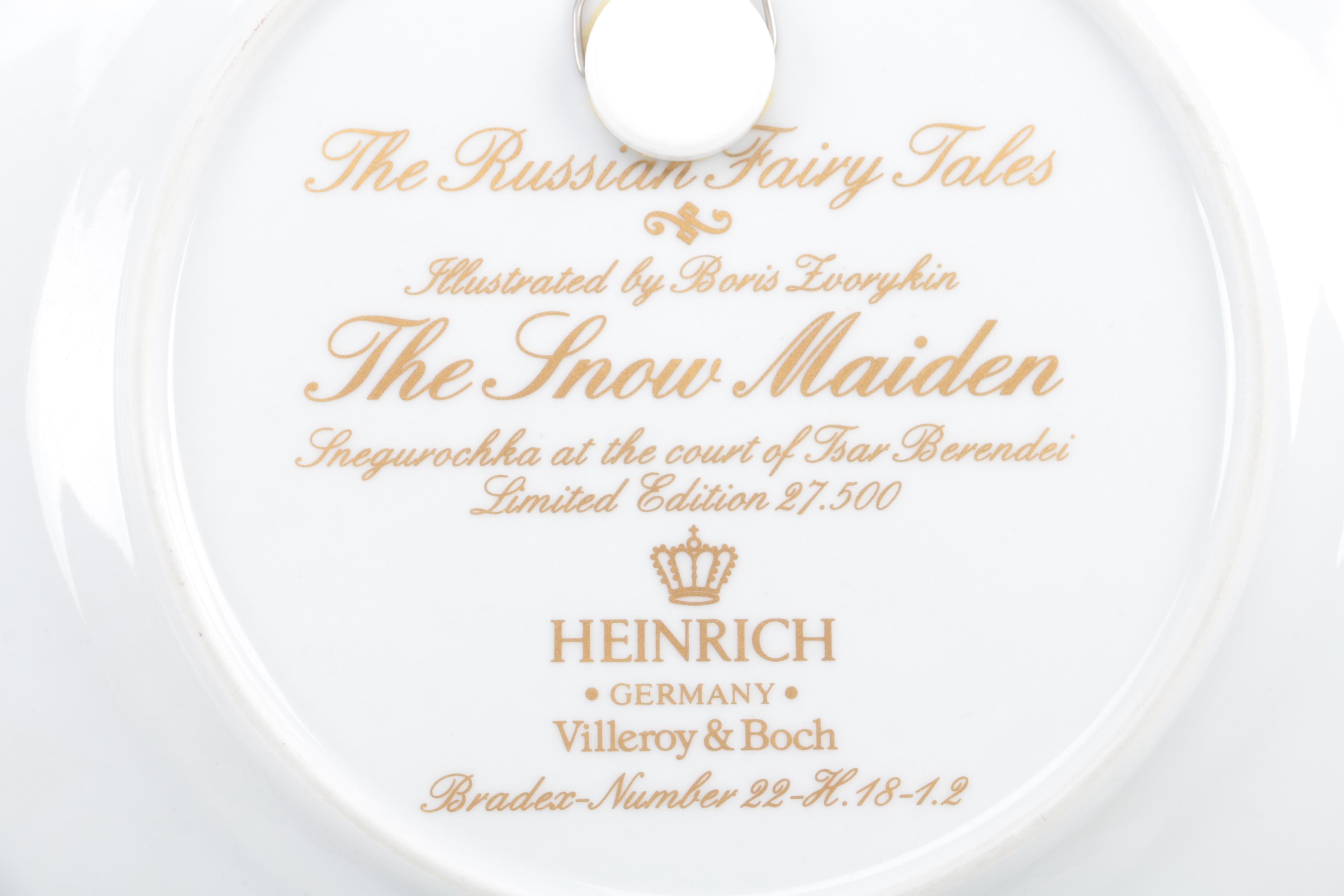 Vintage Villeroy & Boch Heinrich "The Russian Fairy Tales" Collectible Plates