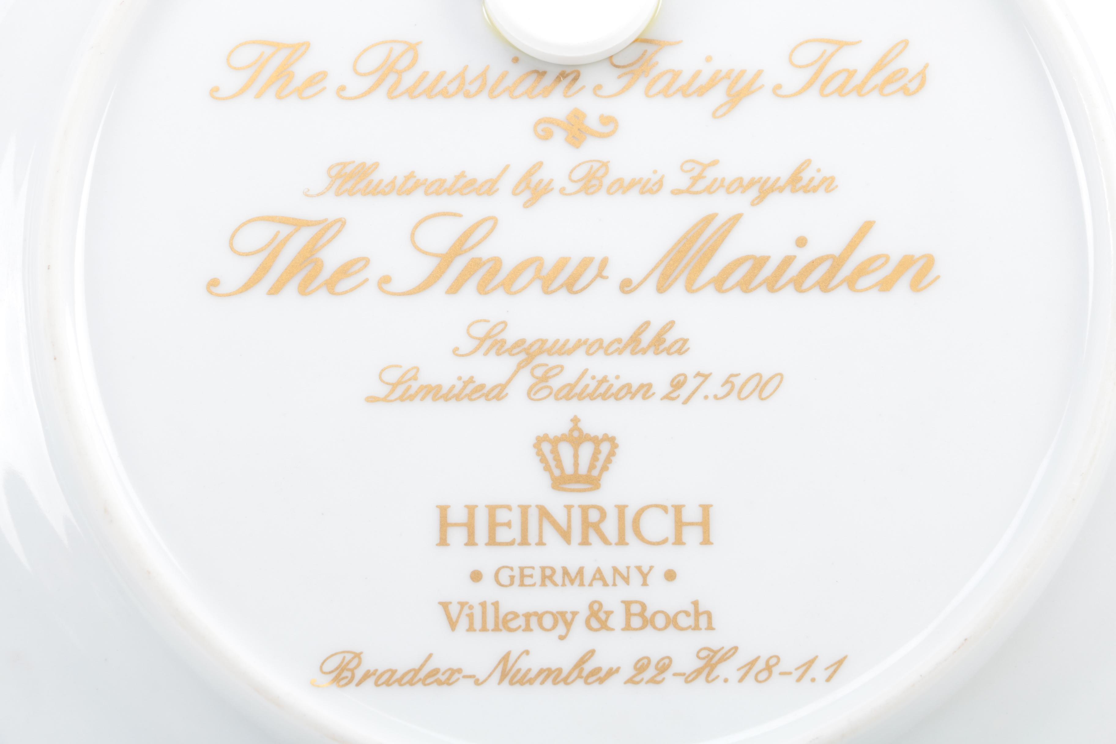 Vintage Villeroy & Boch Heinrich "The Russian Fairy Tales" Collectible Plates