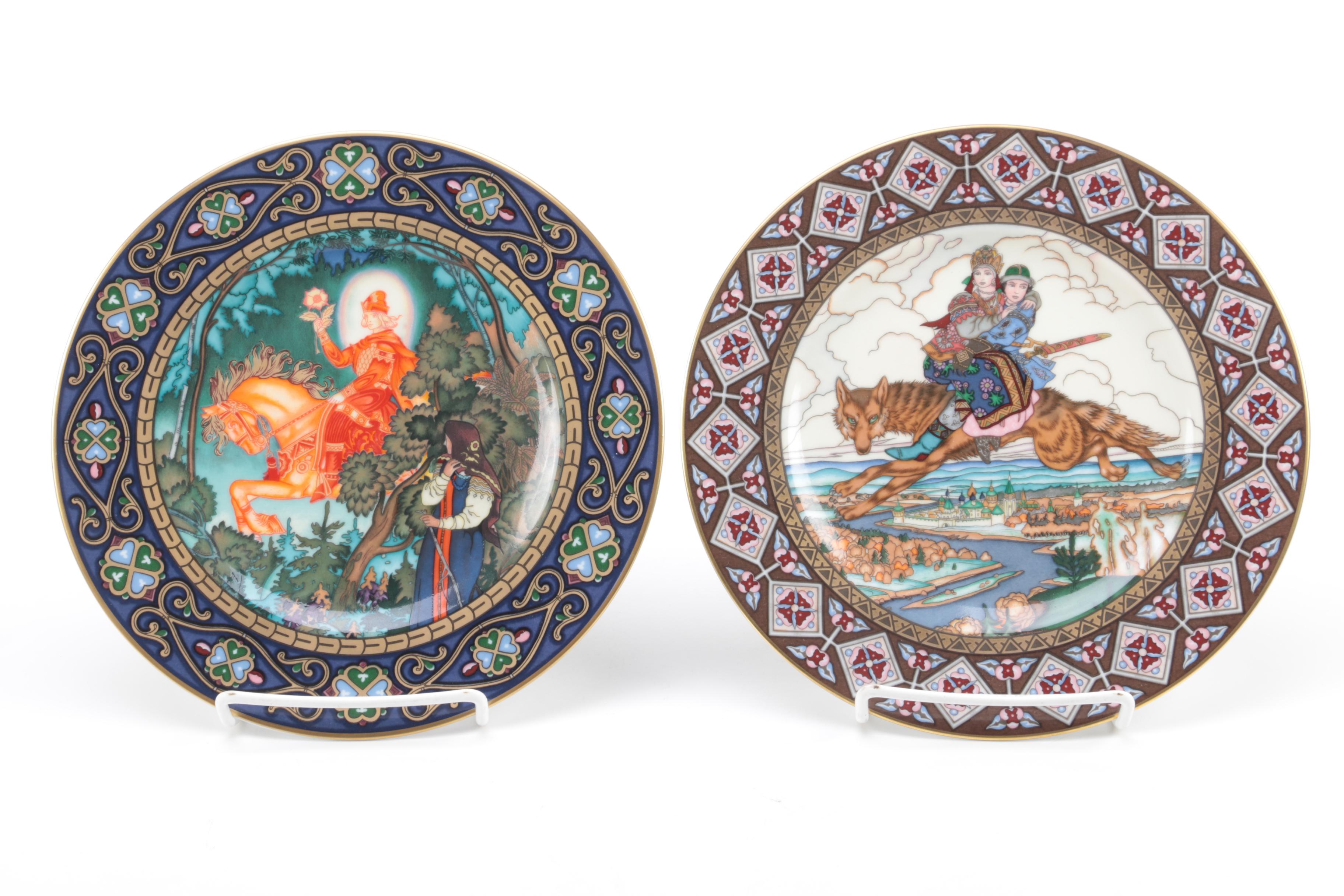 Vintage Villeroy & Boch Heinrich "The Russian Fairy Tales" Collectible Plates