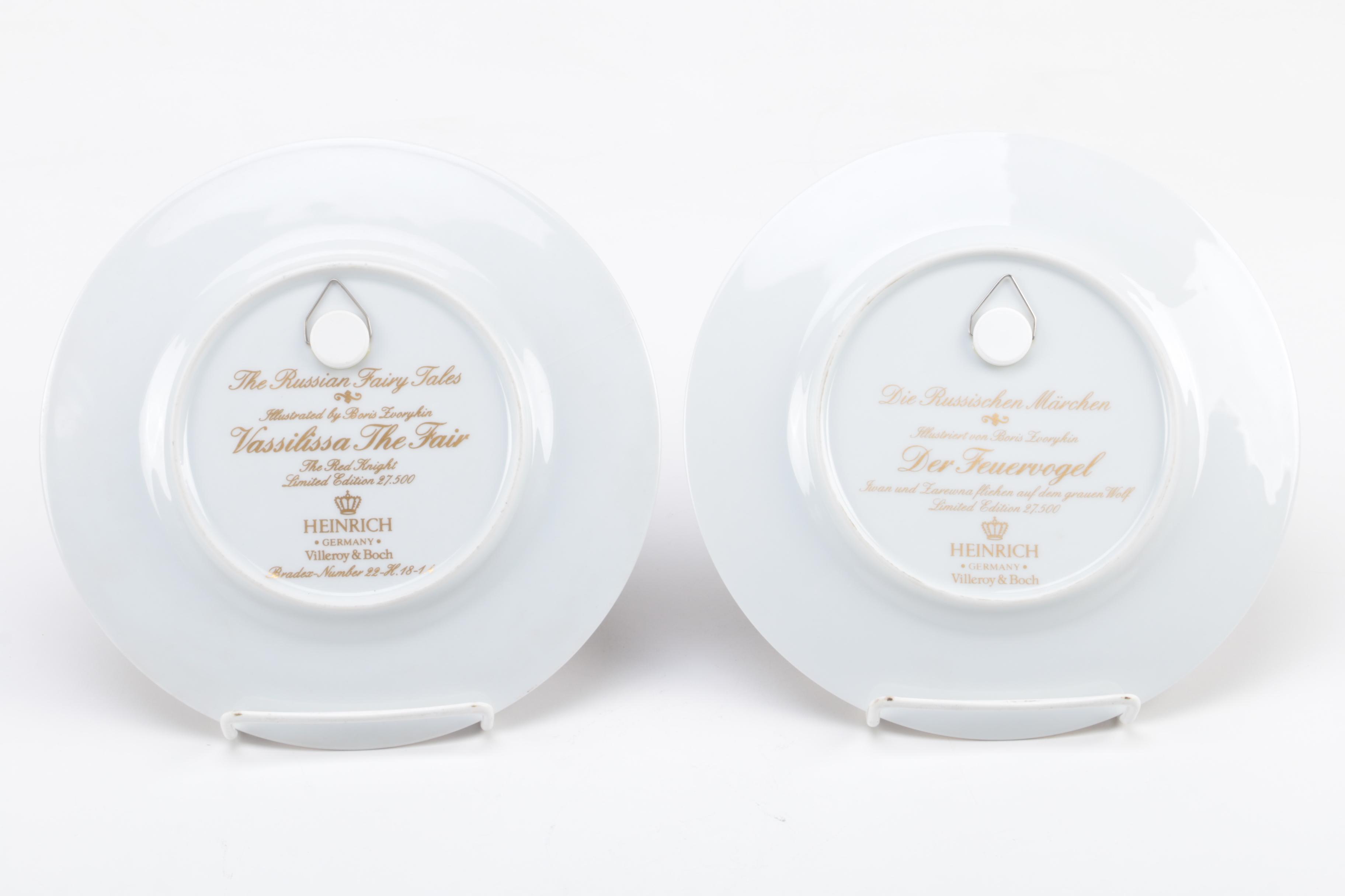 Vintage Villeroy & Boch Heinrich "The Russian Fairy Tales" Collectible Plates