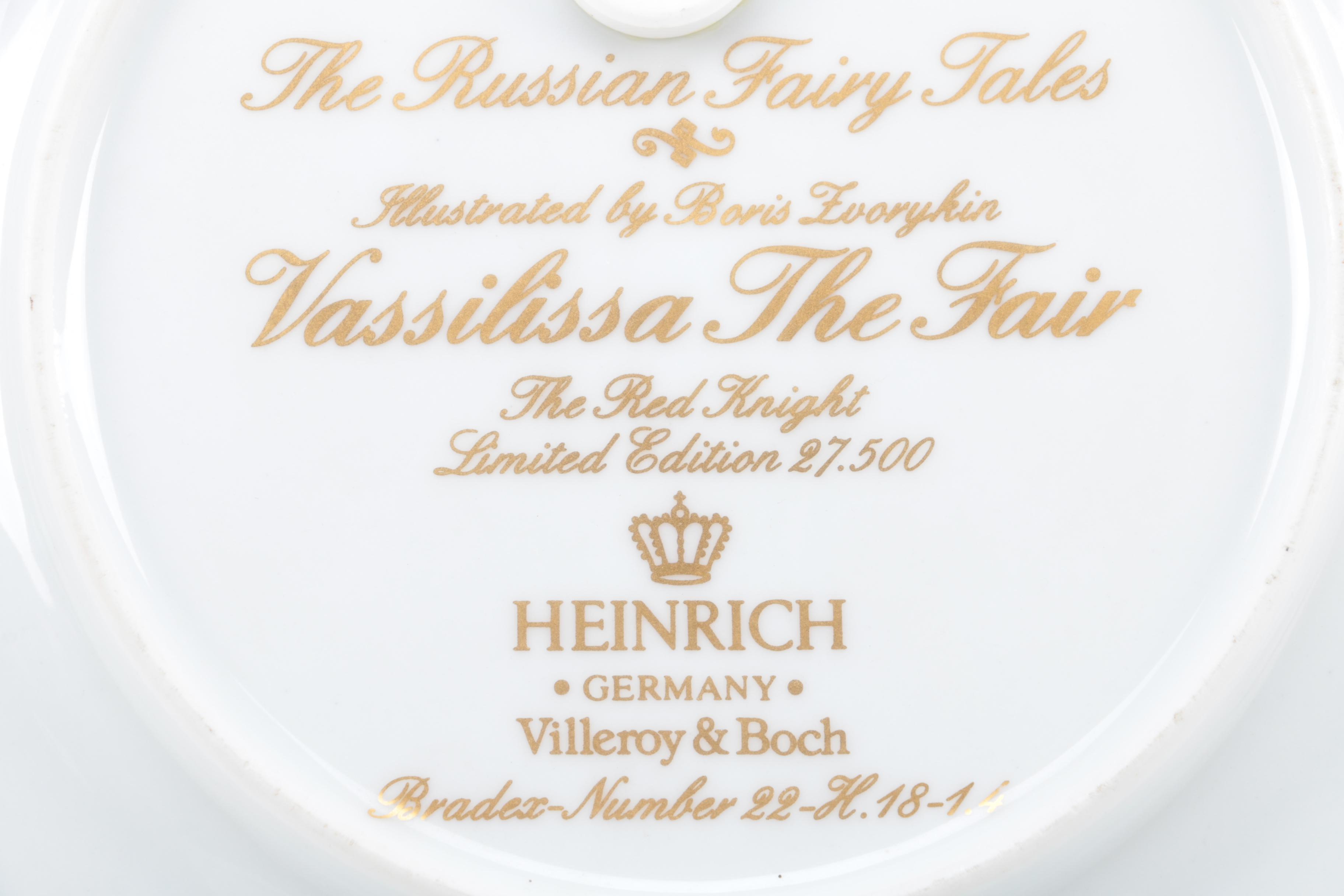 Vintage Villeroy & Boch Heinrich "The Russian Fairy Tales" Collectible Plates