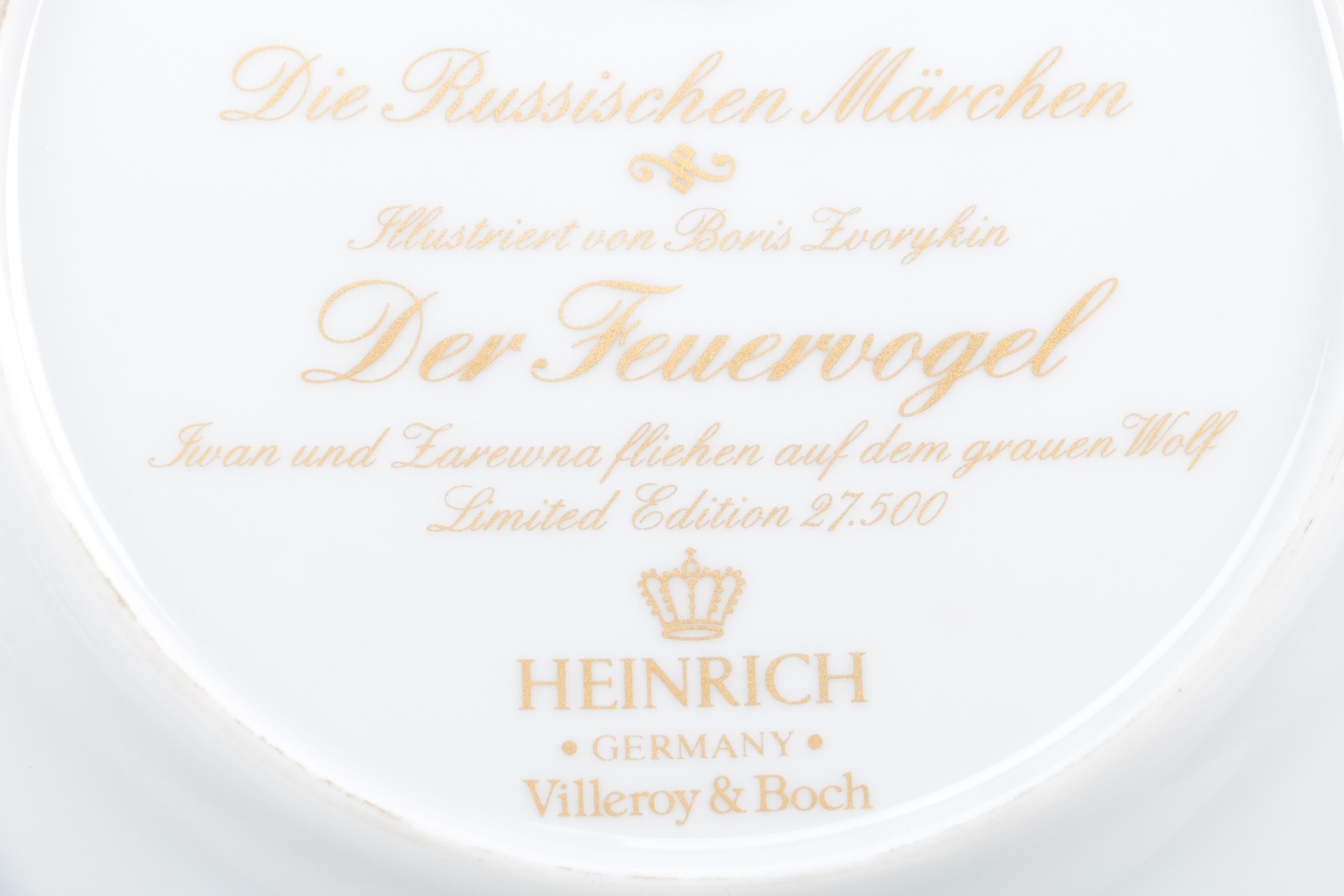 Vintage Villeroy & Boch Heinrich "The Russian Fairy Tales" Collectible Plates
