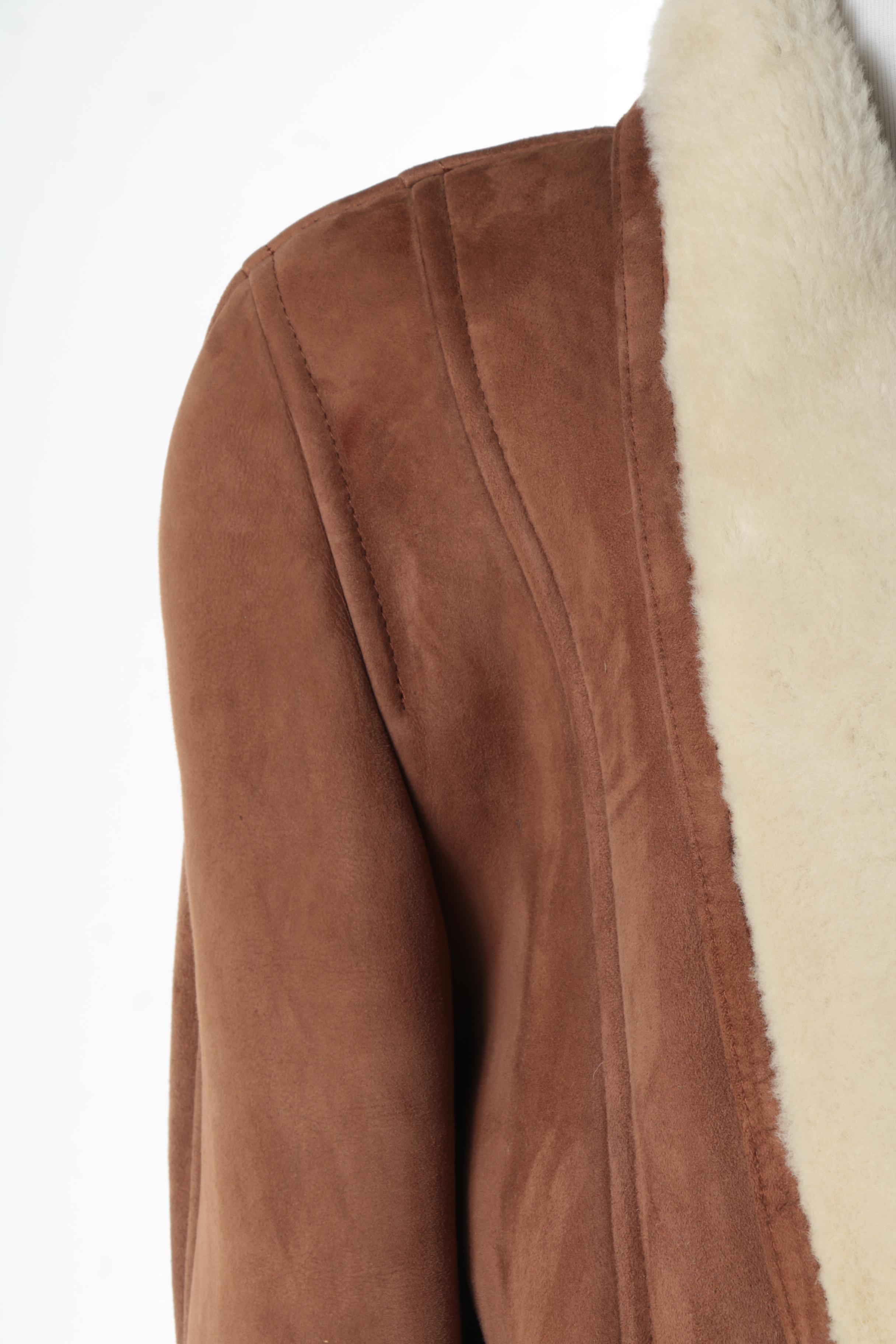Women's Oscar de la Renta Shearling Coat