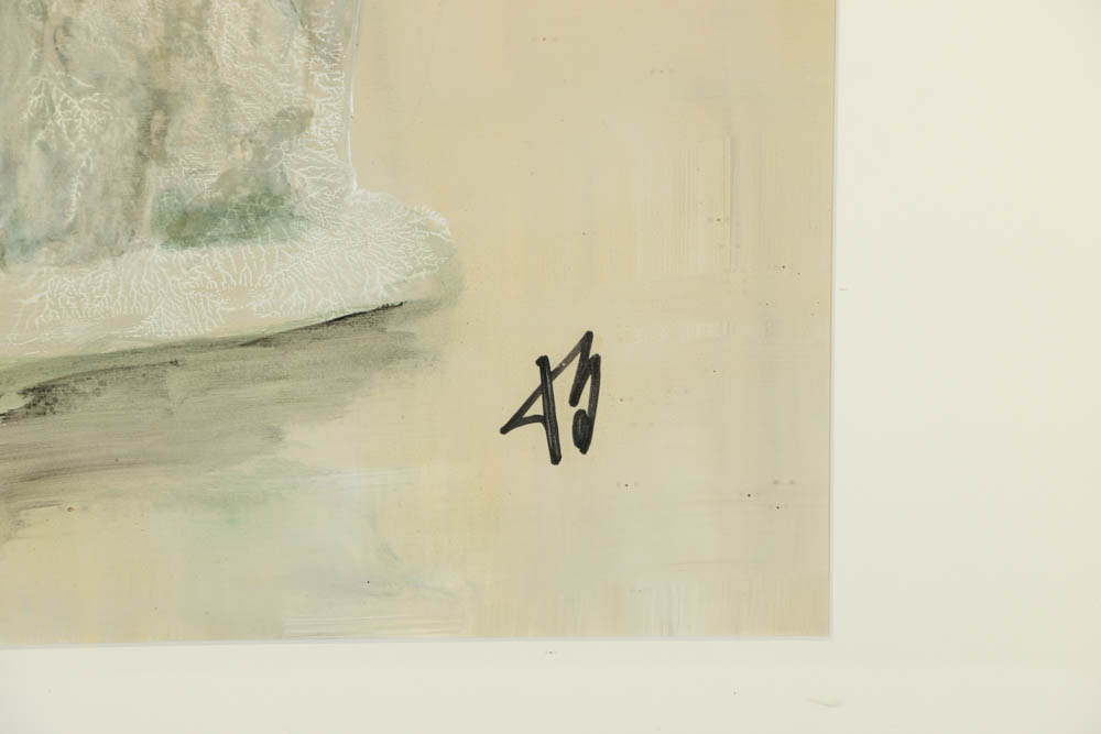 Jacqueline Saporiti Acrylic Painting on Panel of Roses