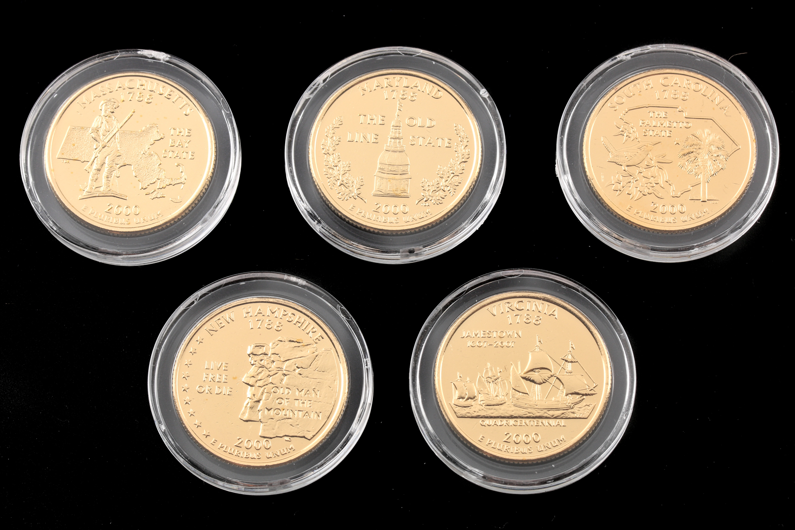 2000 Gold Plated Statehood Quarters
