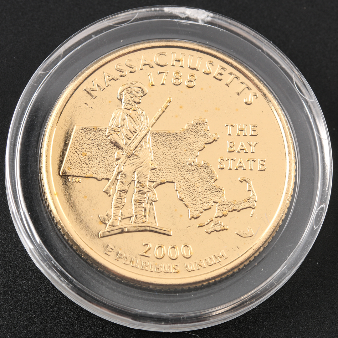 2000 Gold Plated Statehood Quarters
