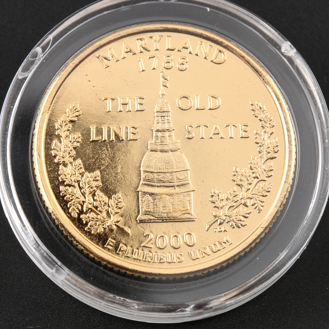 2000 Gold Plated Statehood Quarters