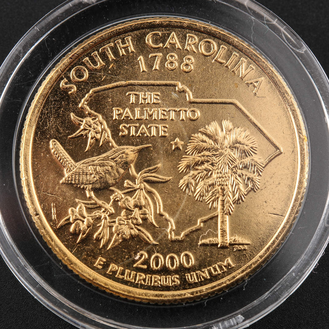 2000 Gold Plated Statehood Quarters