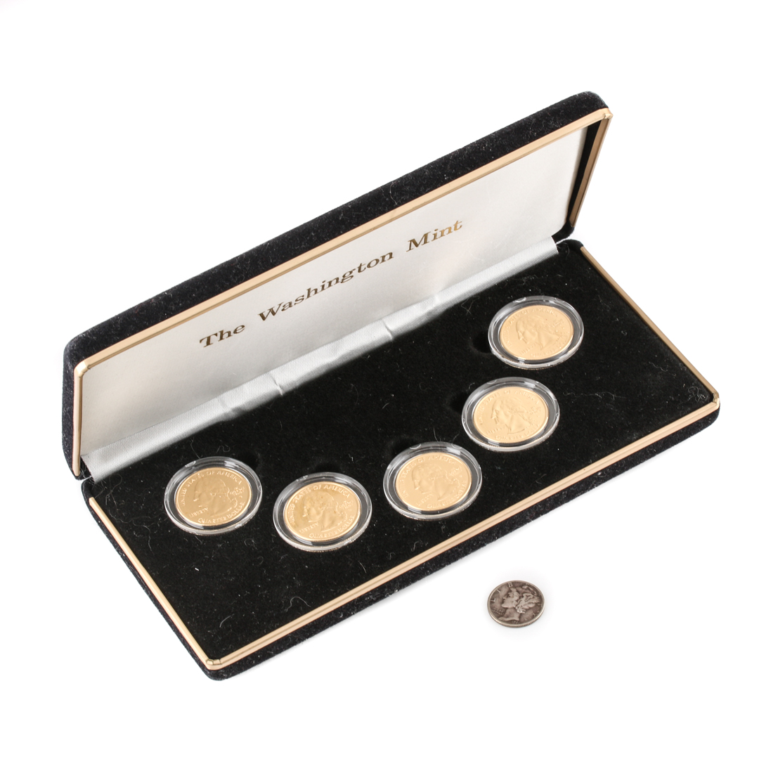 2000 Gold Plated Statehood Quarters