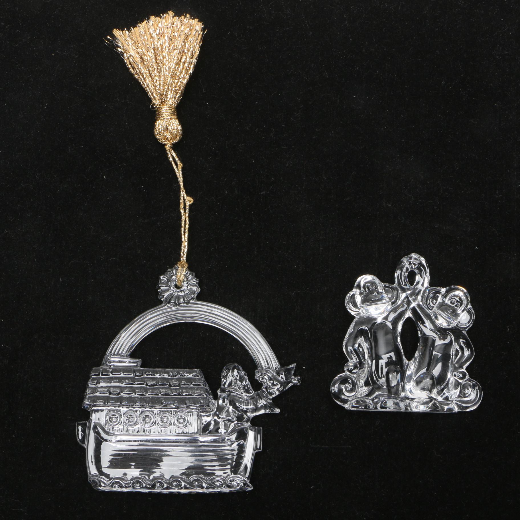 Marquis by Waterford "Noah's Ark" Crystal Ornaments