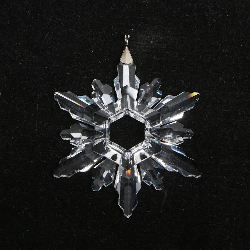 Swarovski 1998 Annual Crystal Snowflake Ornament