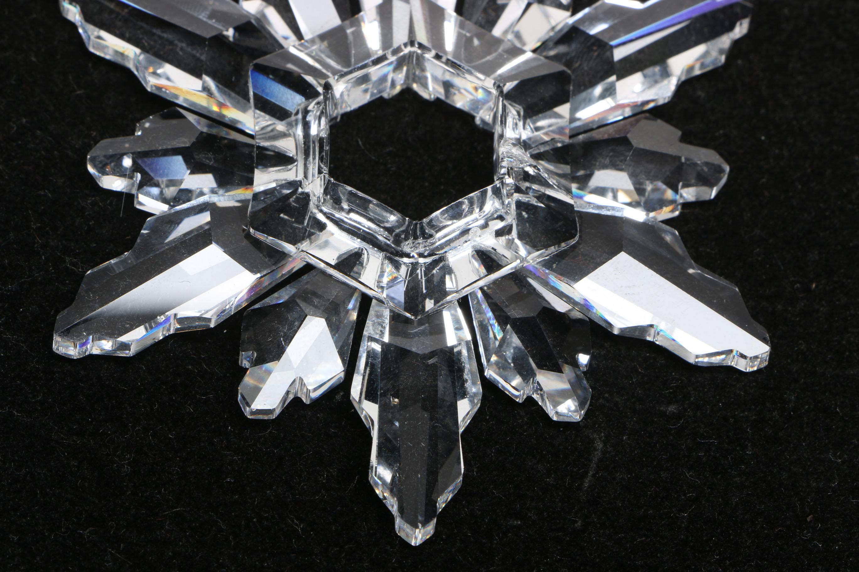 Swarovski 1998 Annual Crystal Snowflake Ornament