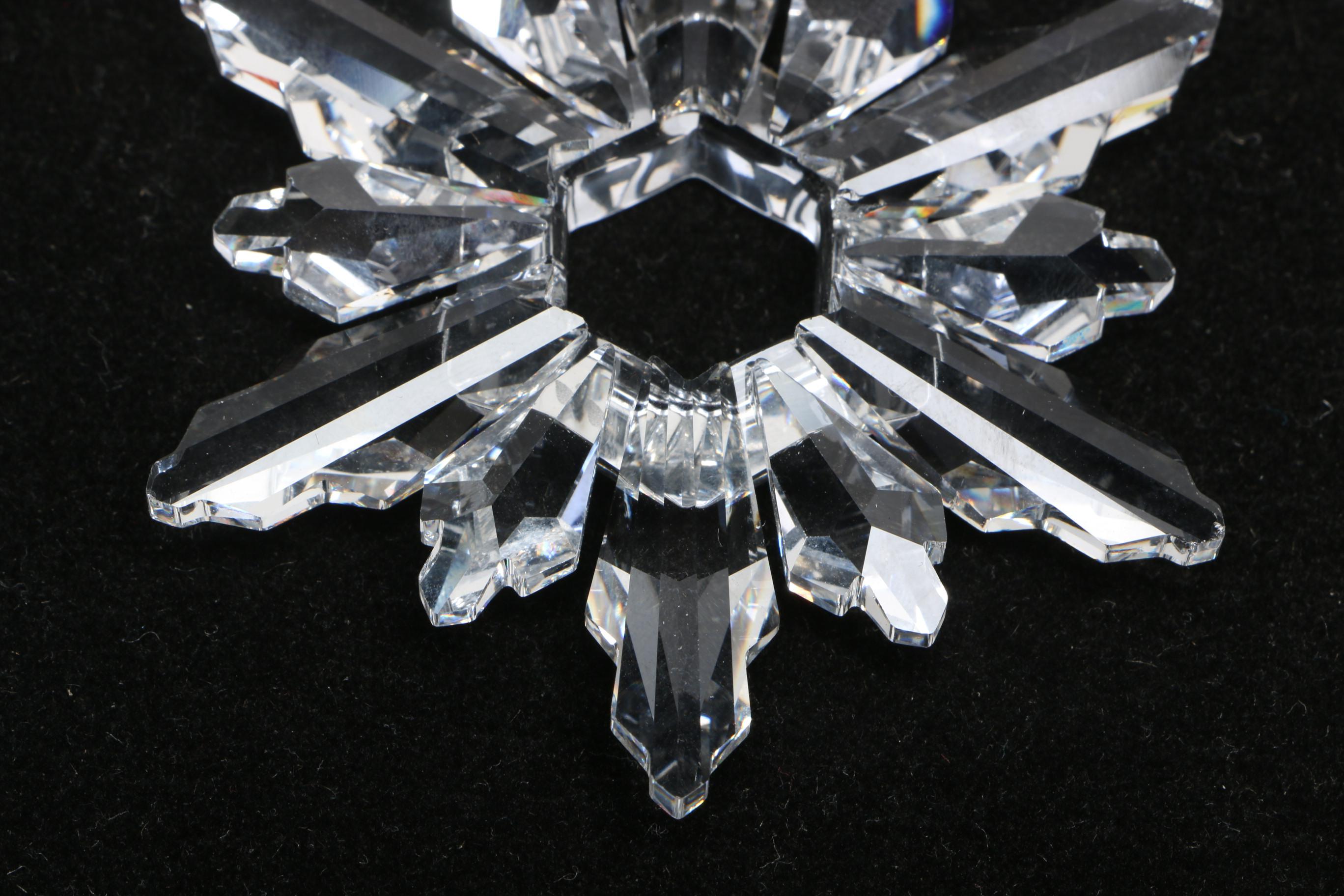 Swarovski 1998 Annual Crystal Snowflake Ornament