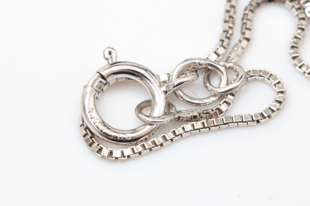 Sterling Silver and Dyed Akoya Pearl Pendant with Chain