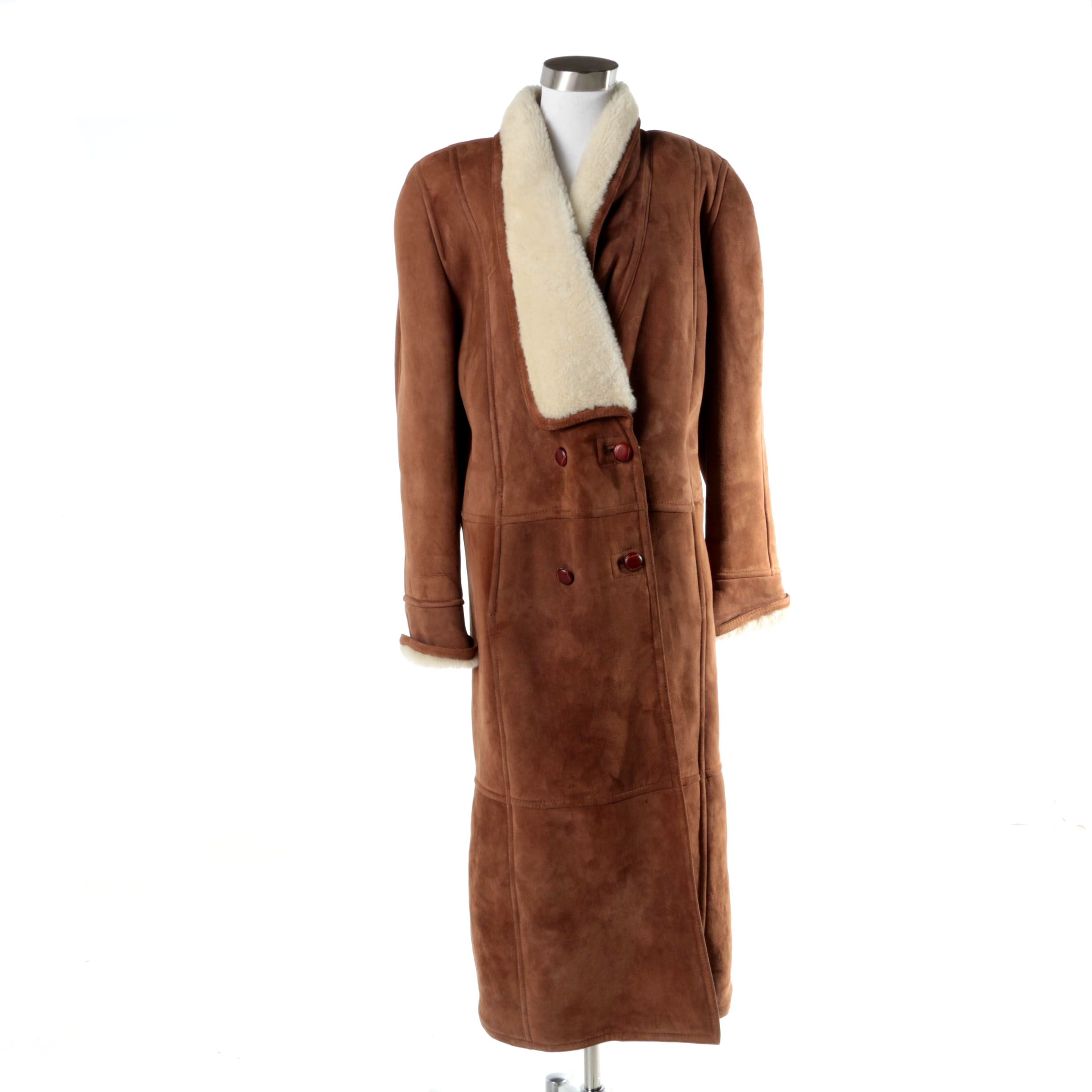 Women's Oscar de la Renta Shearling Coat