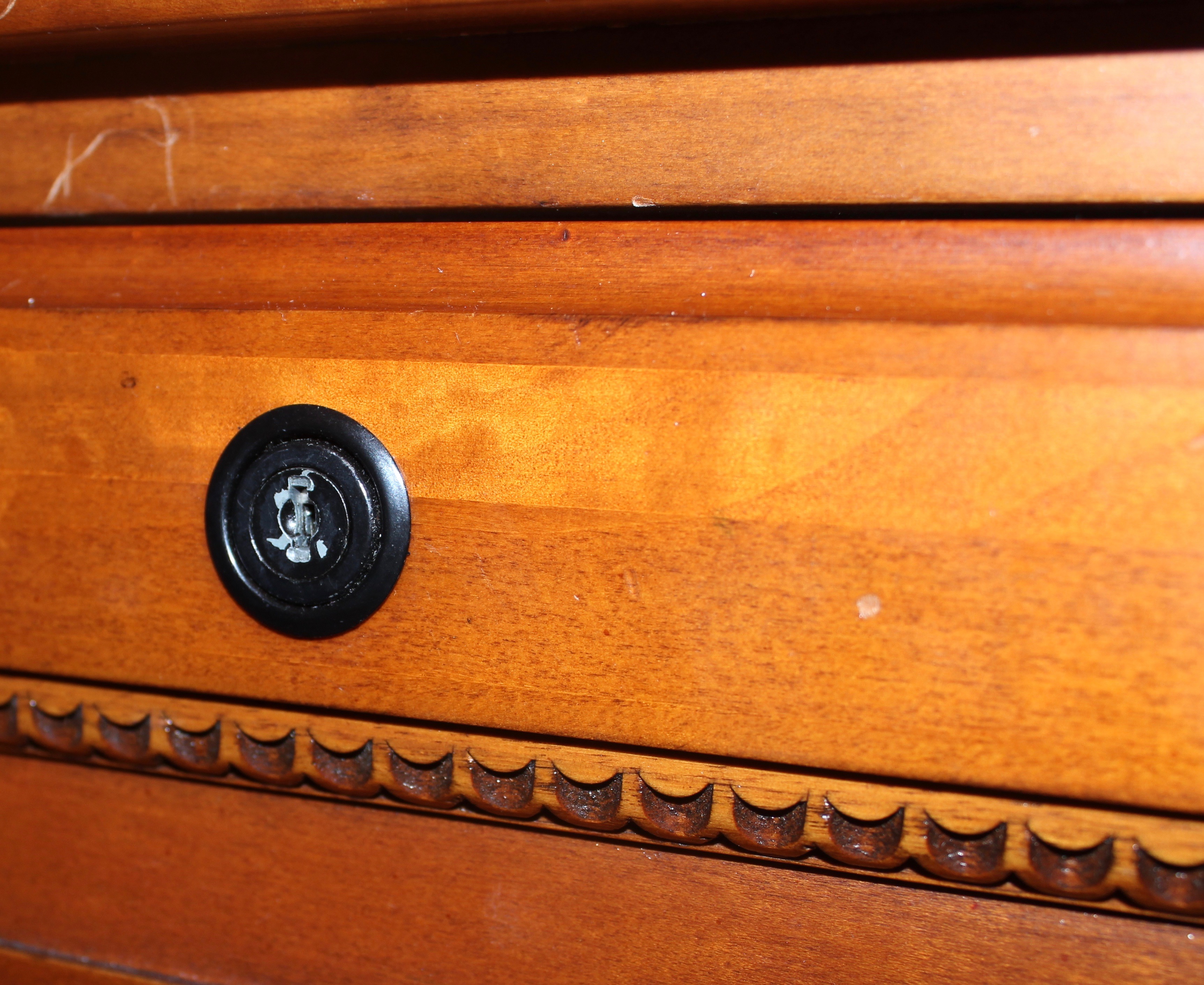 Wooden Two-Drawer File Cabinet
