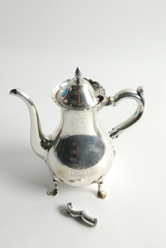 Gorham Sterling Silver Scalloped Rim Coffee Pot