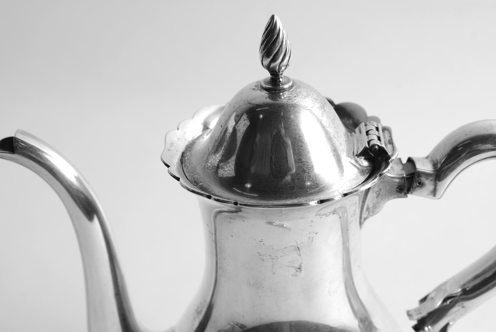 Gorham Sterling Silver Scalloped Rim Coffee Pot