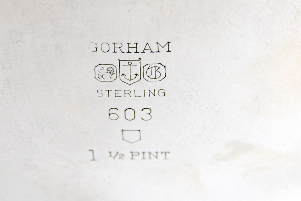 Gorham Sterling Silver Scalloped Rim Coffee Pot