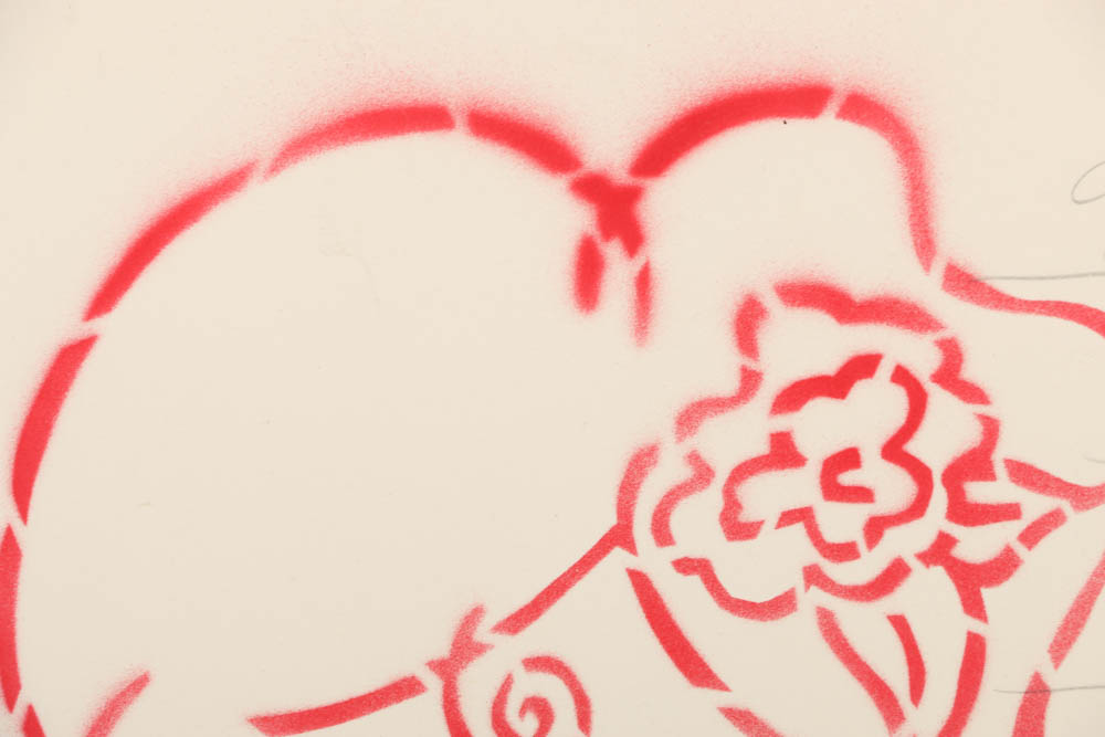 Airbrush Painting on Paper of a Woman