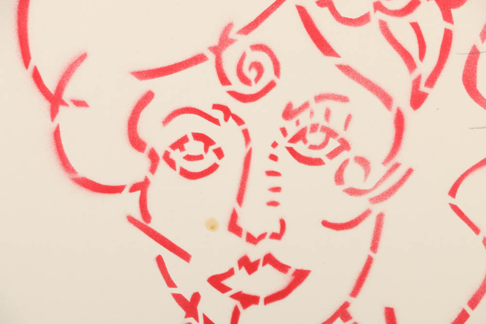 Airbrush Painting on Paper of a Woman