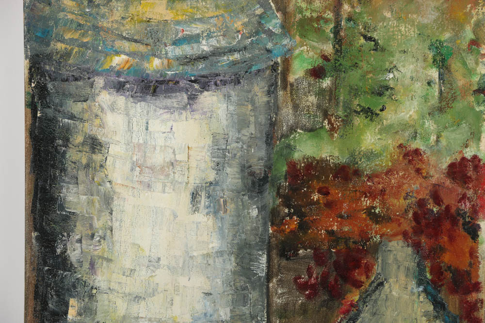 Jacqueline Saporiti Oil Painting on Canvas "Romance in the Wind"