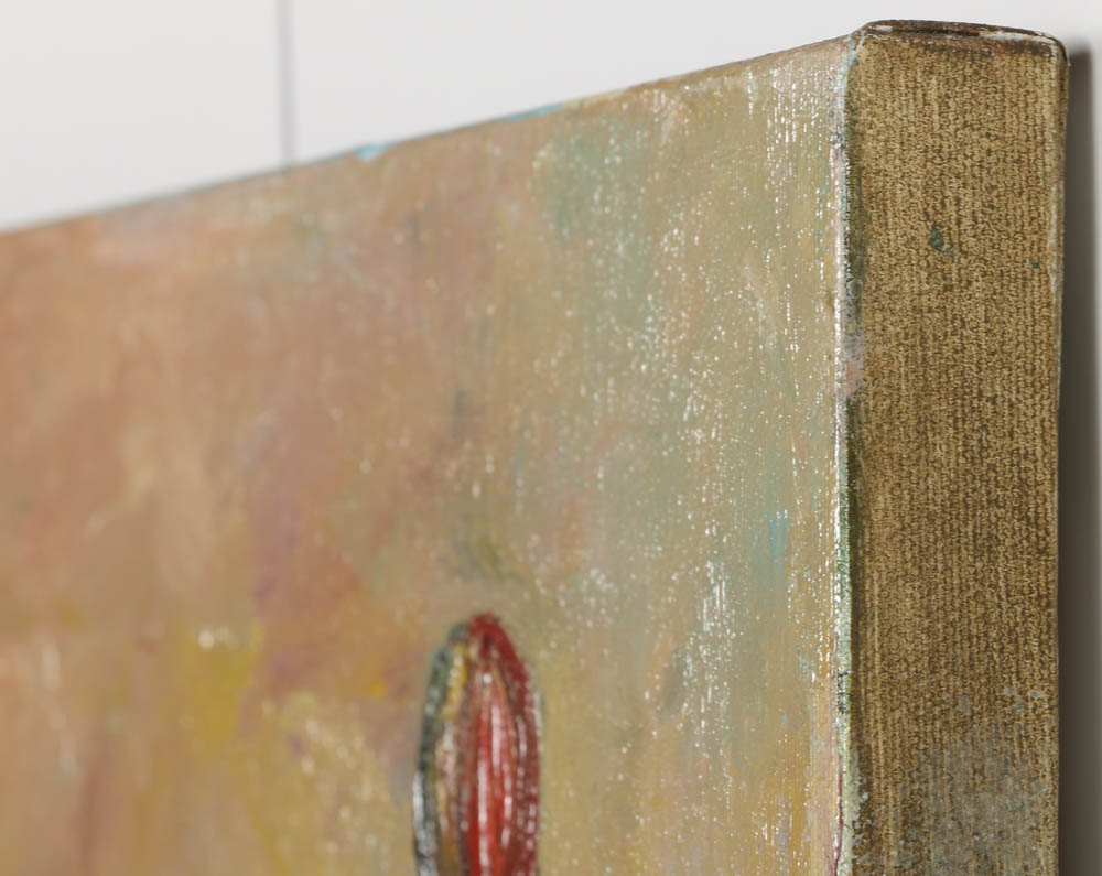 Jacqueline Saporiti Oil Painting on Canvas "Romance in the Wind"