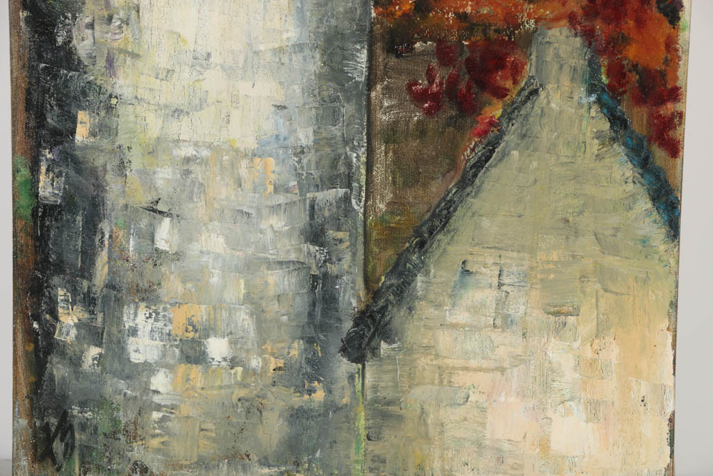 Jacqueline Saporiti Oil Painting on Canvas "Romance in the Wind"