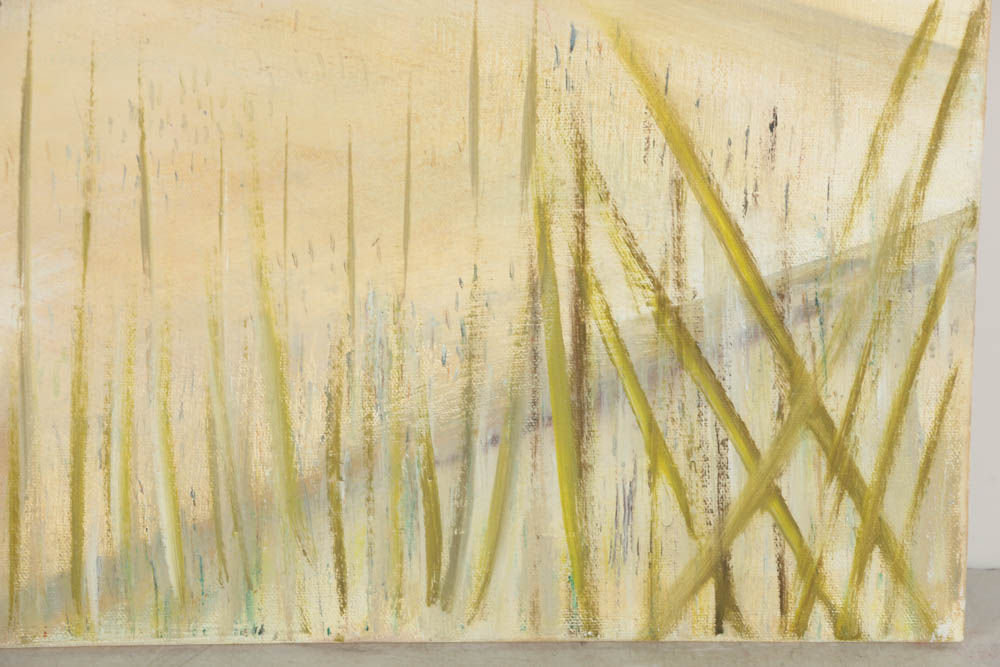 Jacqueline Saporiti Acrylic Painting on Canvas of a Field