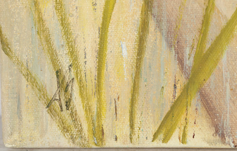 Jacqueline Saporiti Acrylic Painting on Canvas of a Field