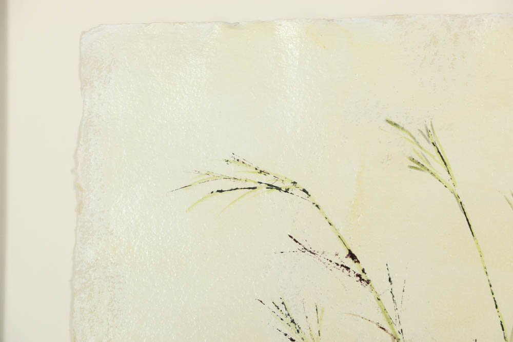 Jacqueline Saporiti Acrylic Painting of Potted Plant