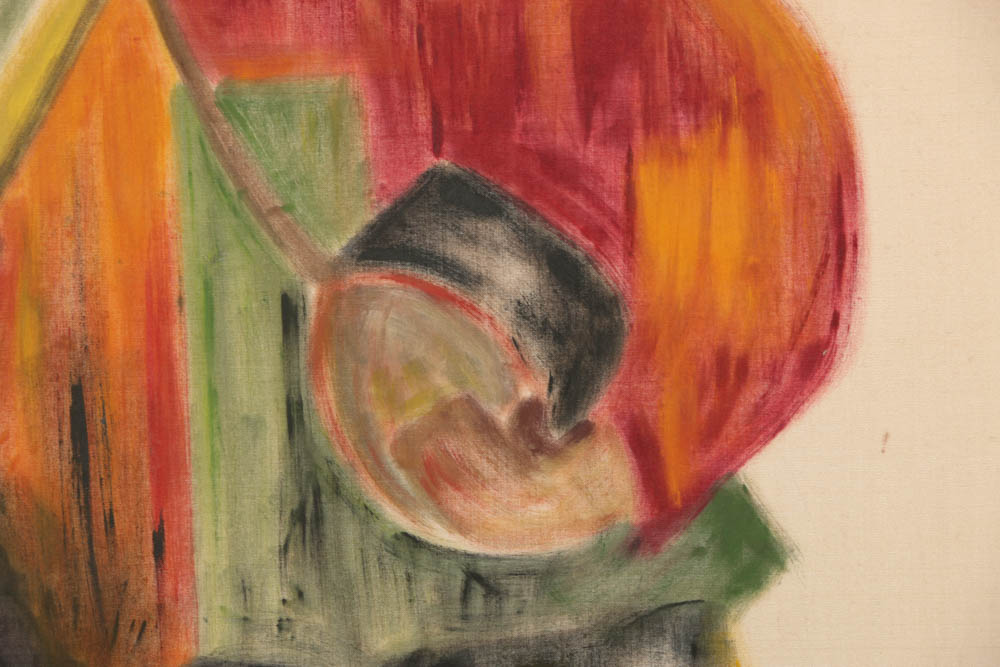 Gouache Painting on Silk of Dancing Figure