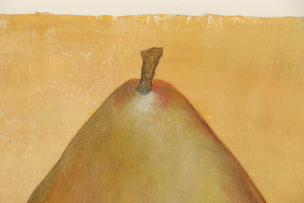 Jacqueline Saporiti Acrylic Painting of a Pear