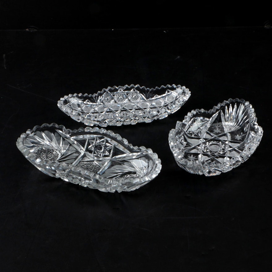 Vintage Cut Crystal Dishes