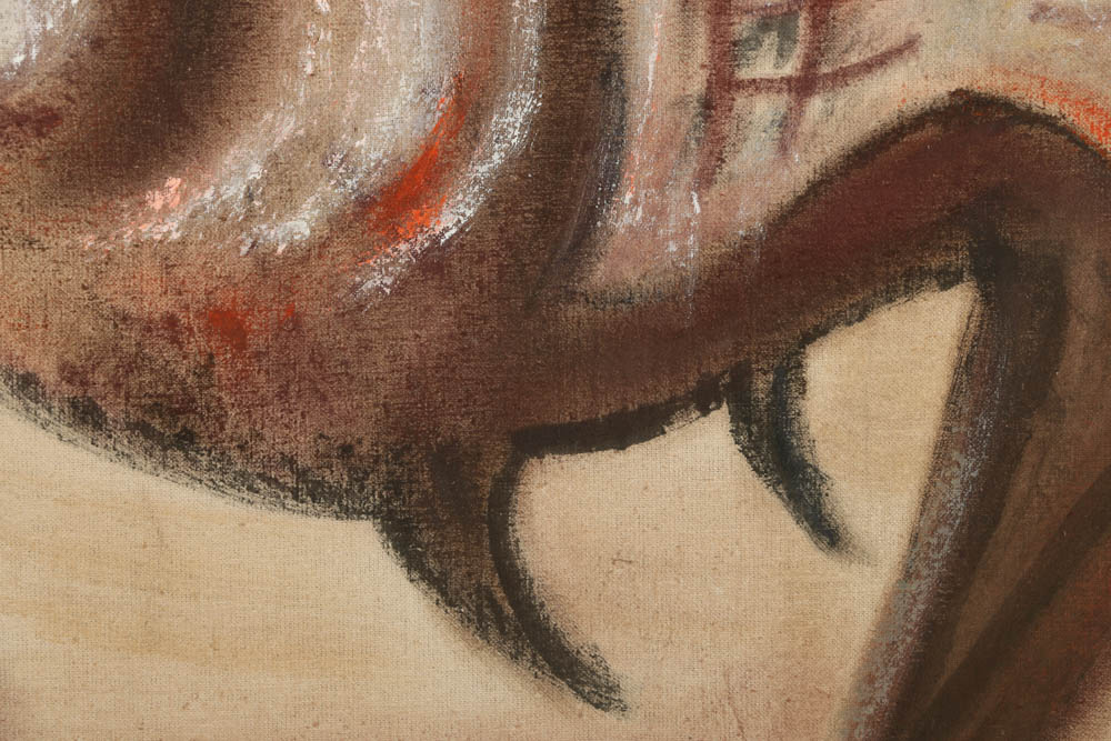 Jacqueline Saporiti Oil Paintings of Figures and a Fish