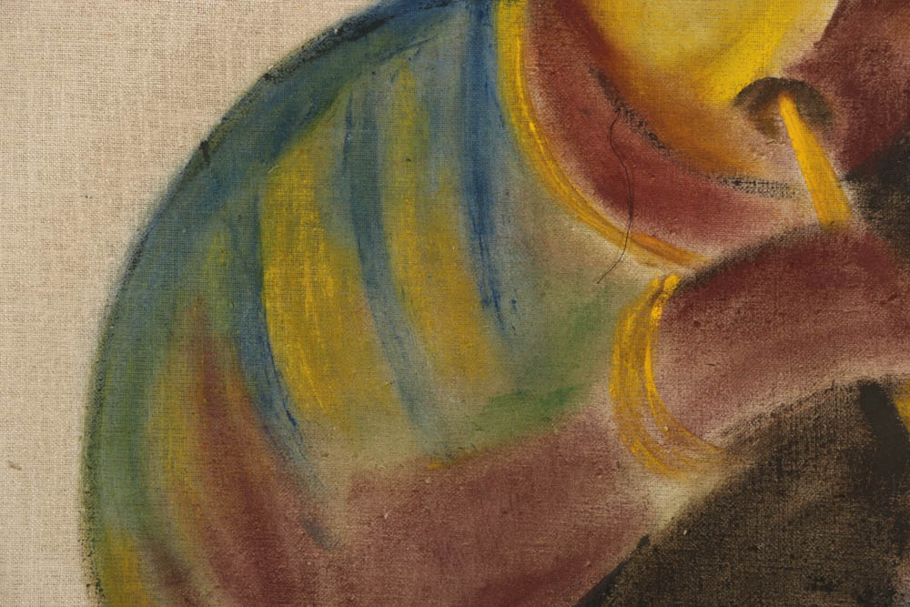 Jacqueline Saporiti Oil Paintings of Figures and a Fish