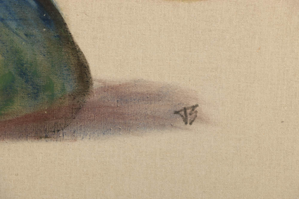 Jacqueline Saporiti Oil Paintings of Figures and a Fish