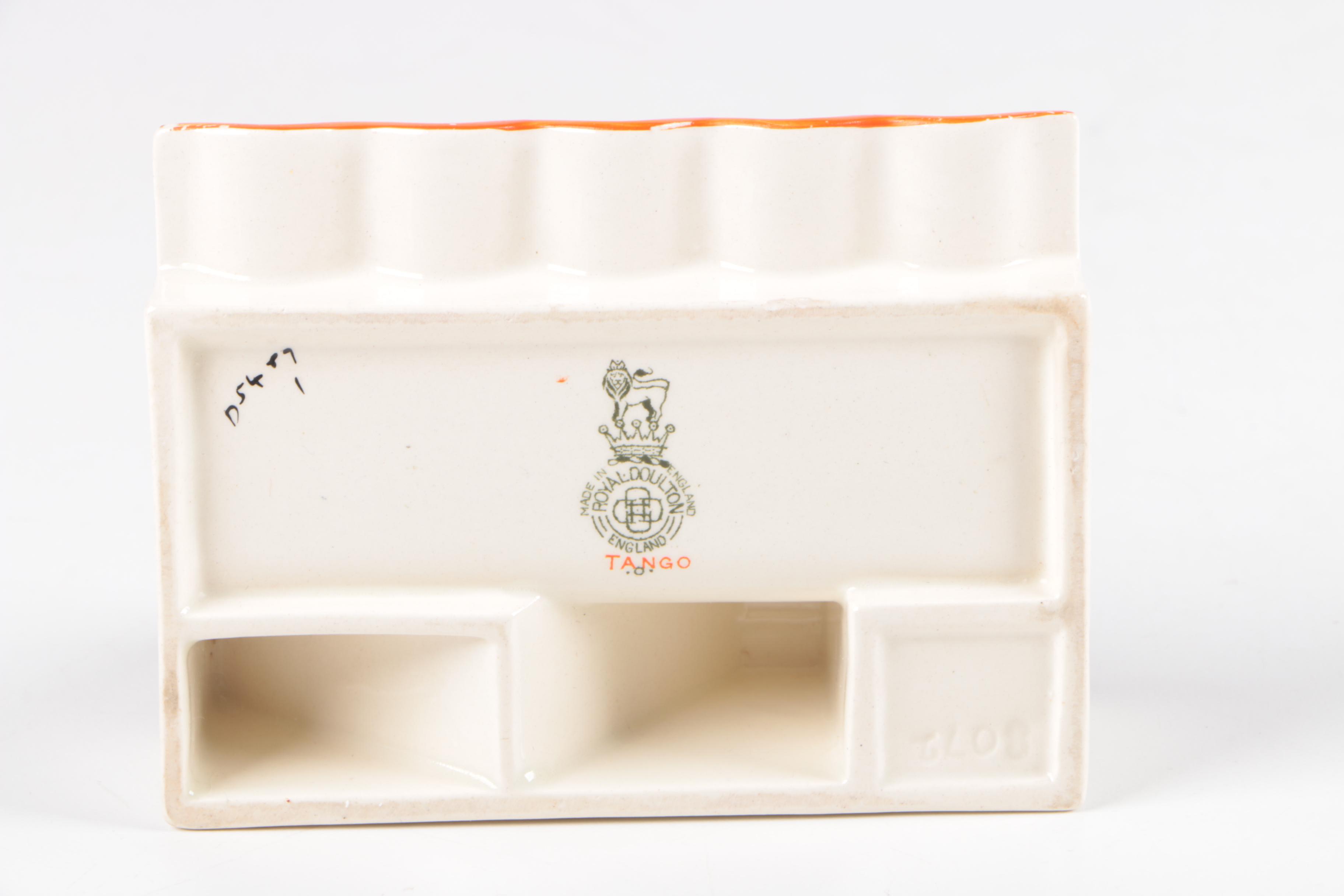 Vintage Royal Doulton "Tango" Matchbox and Cigarette Holder
