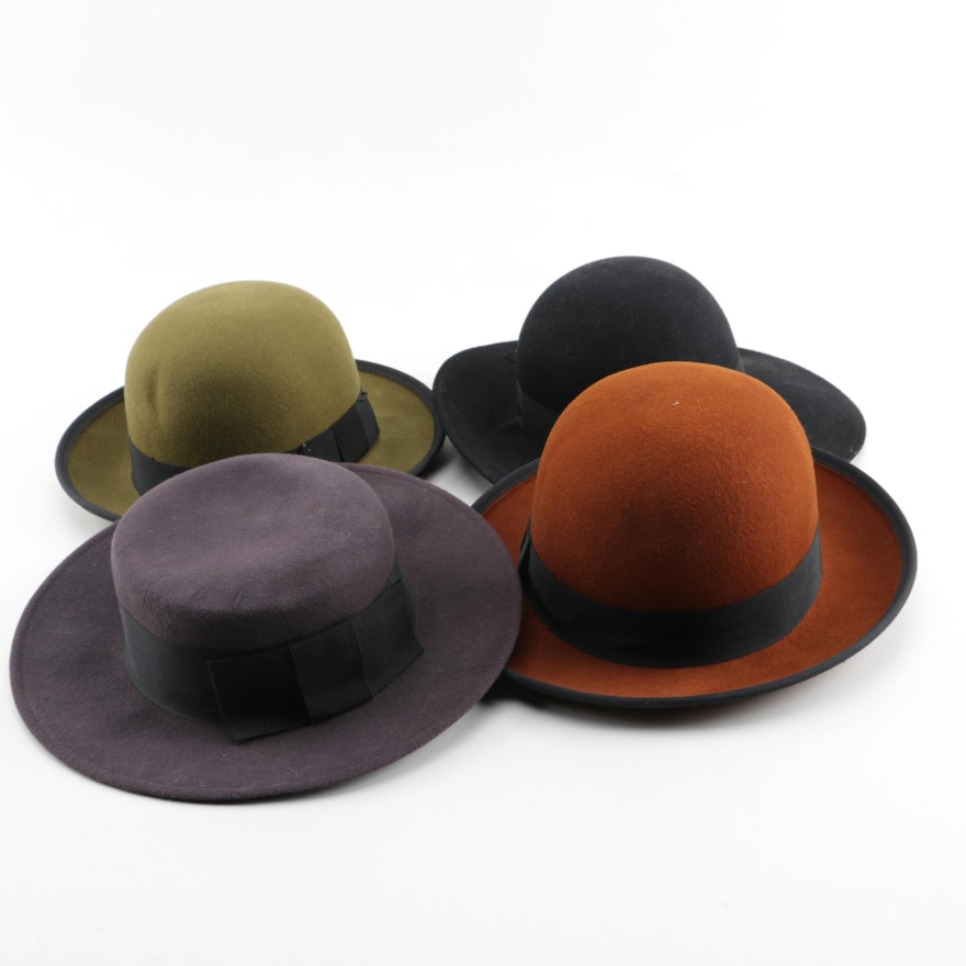 Women's Wool Brimmed Hats