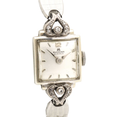 Bucherer Diamond and 18K White Gold Watch Bucherer Diamond and 18K White Gold Watch
