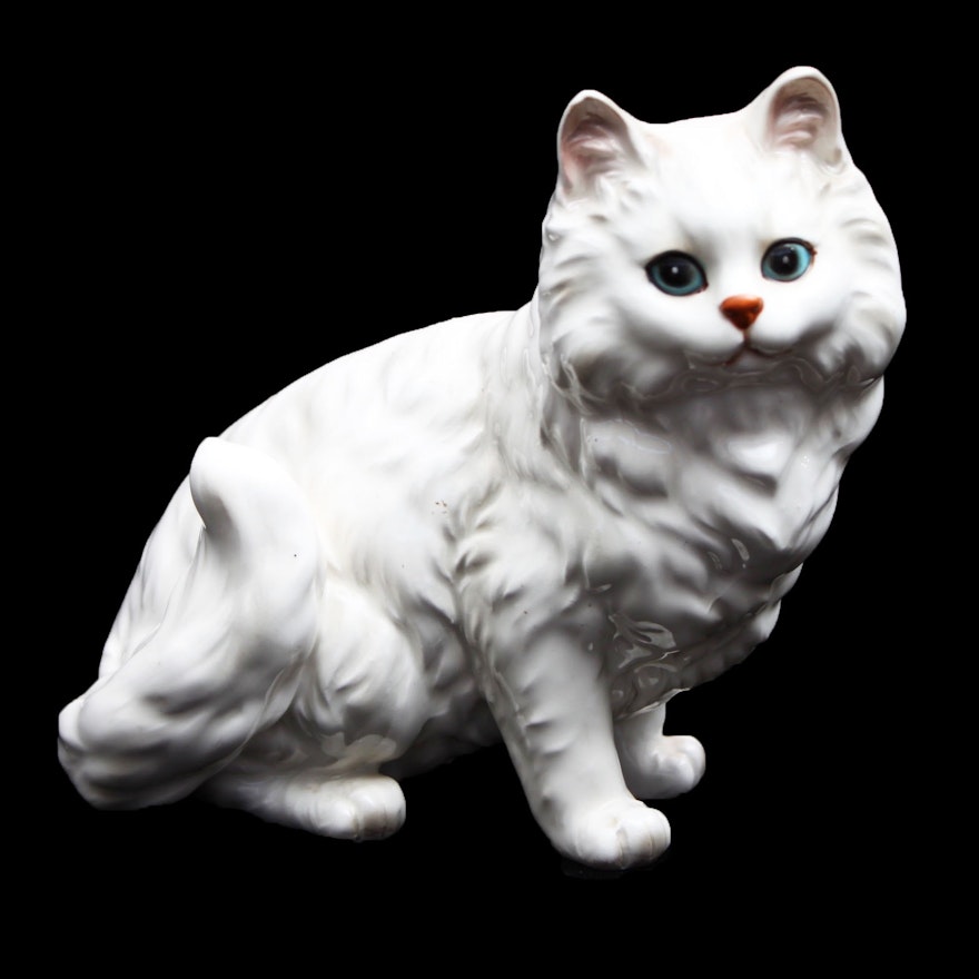 Ceramic Cat Figurine