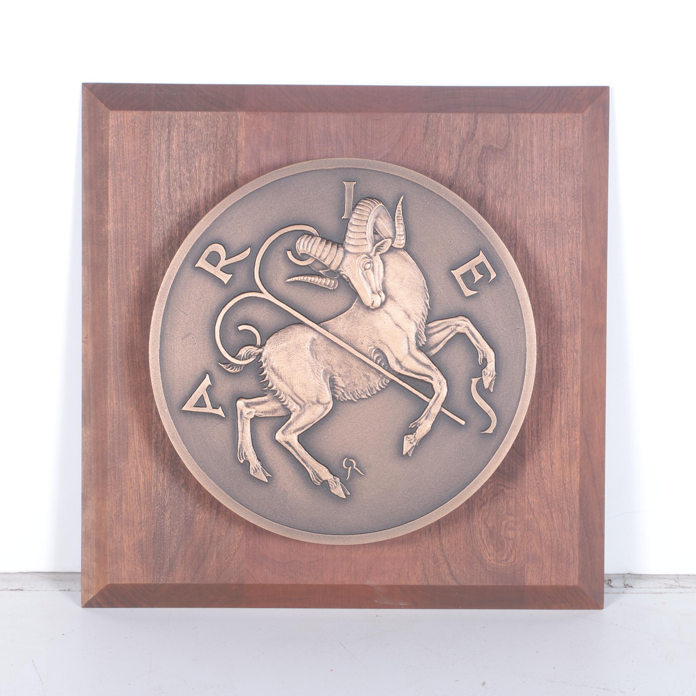 Vintage Gilroy Roberts for Franklin Mint Zodiac Sign Wall Plaques