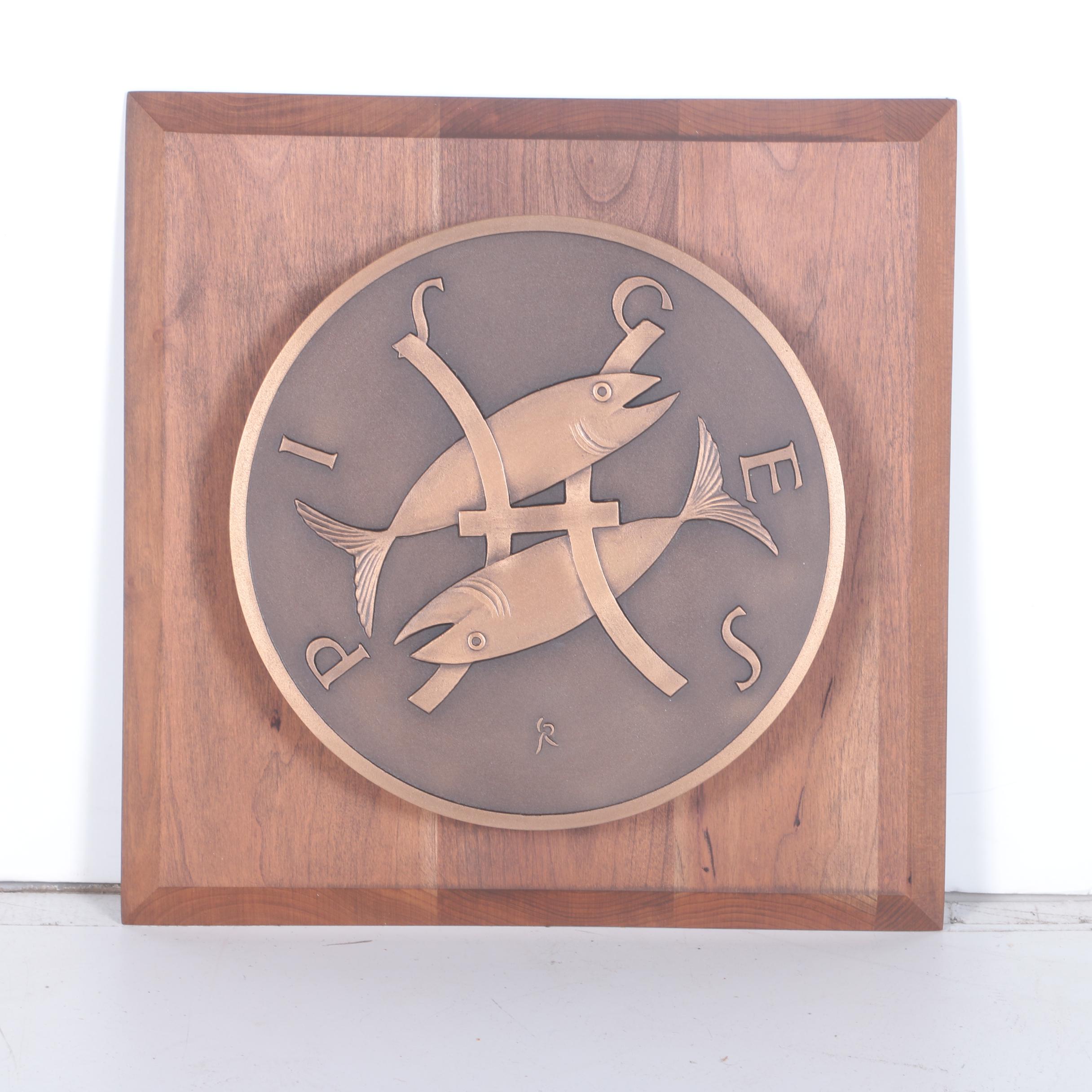 Vintage Gilroy Roberts for Franklin Mint Zodiac Sign Wall Plaques