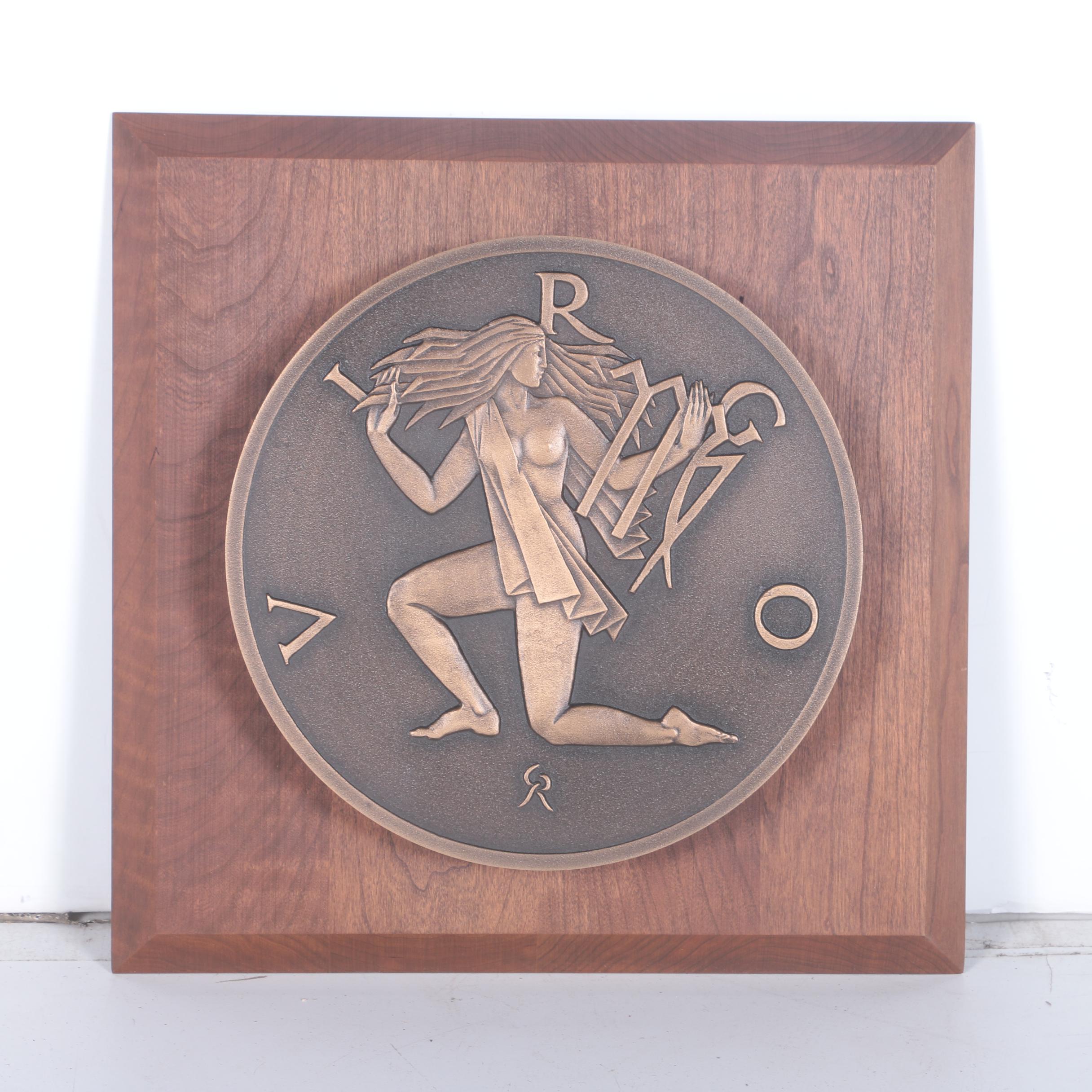 Vintage Gilroy Roberts for Franklin Mint Zodiac Sign Wall Plaques