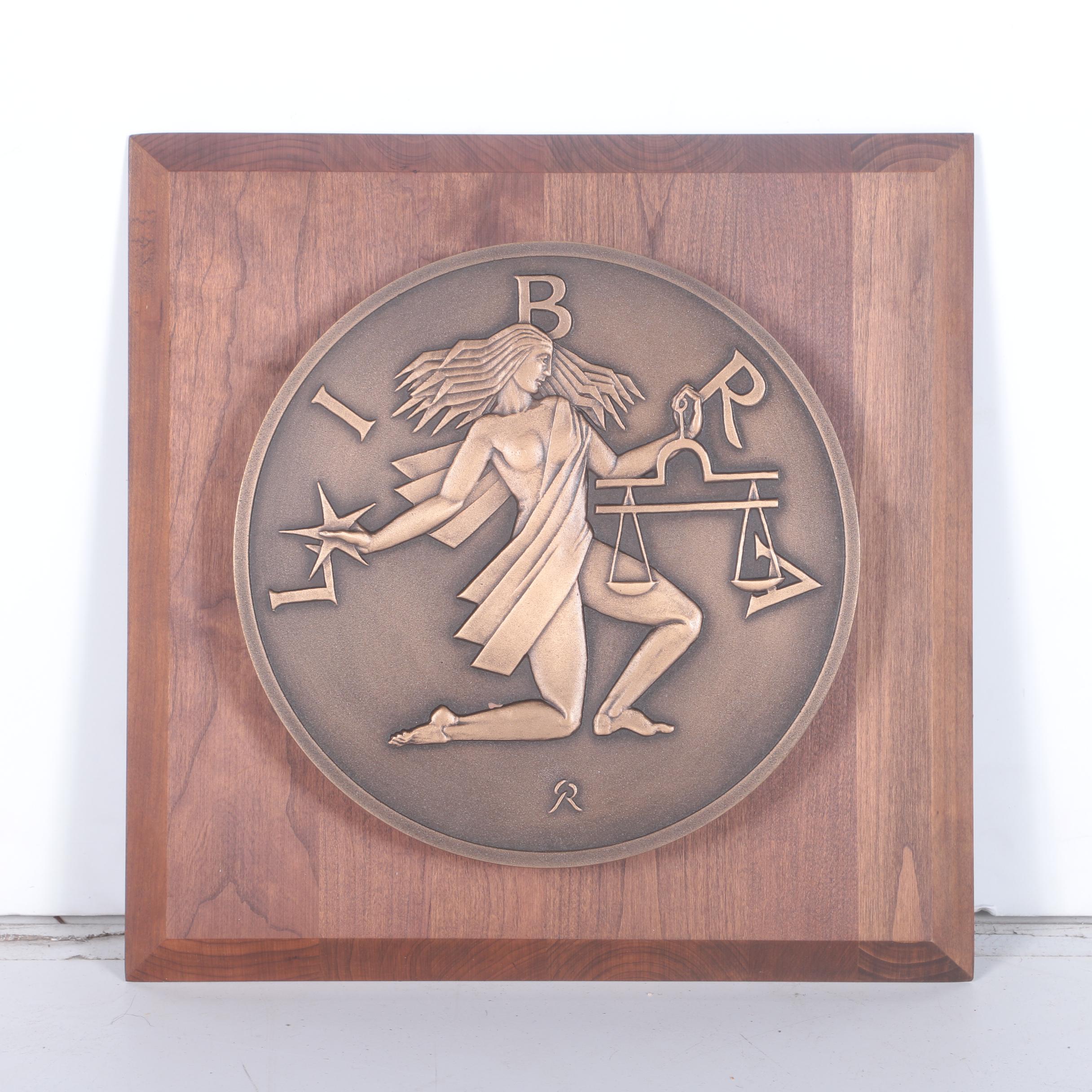 Vintage Gilroy Roberts for Franklin Mint Zodiac Sign Wall Plaques