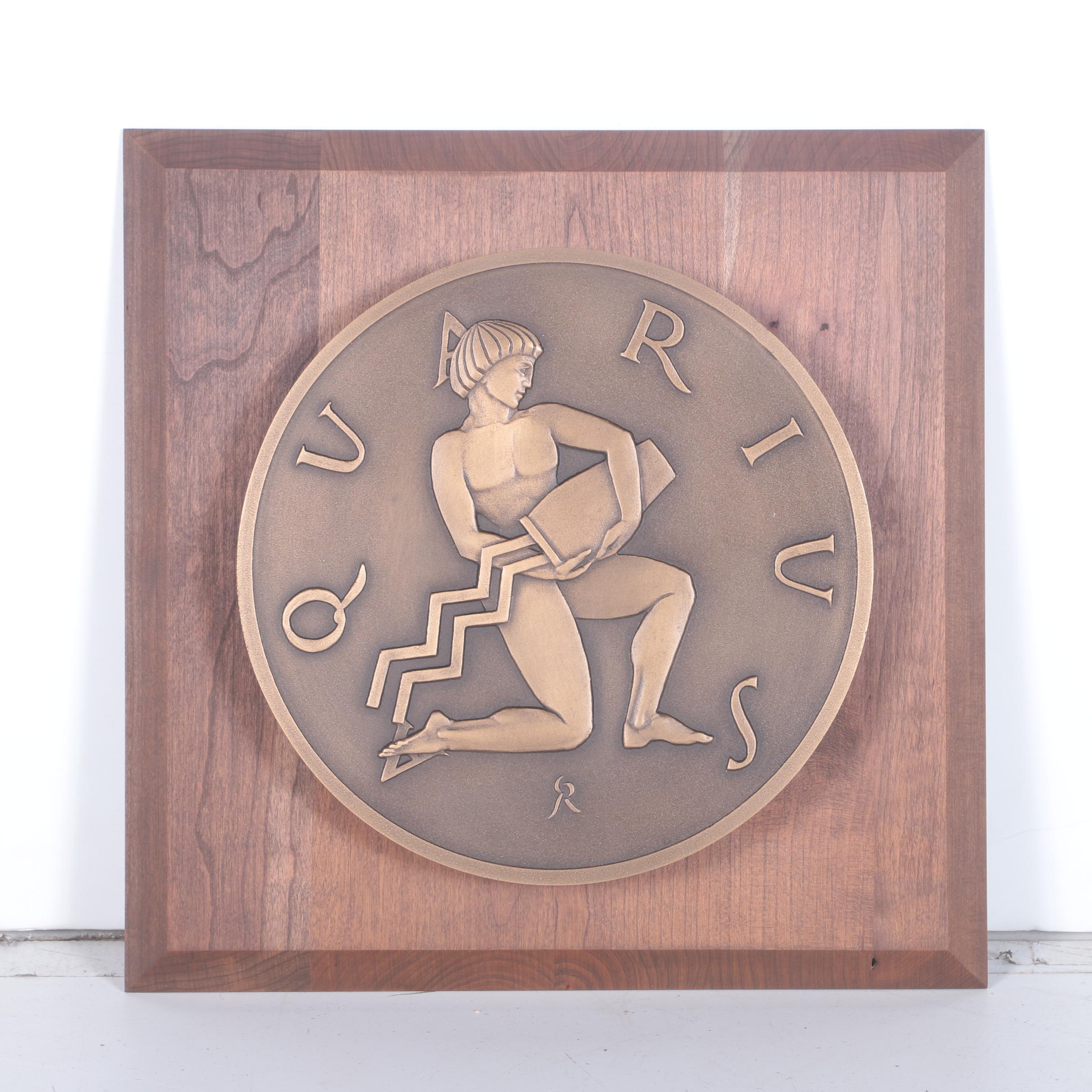 Vintage Gilroy Roberts for Franklin Mint Zodiac Sign Wall Plaques