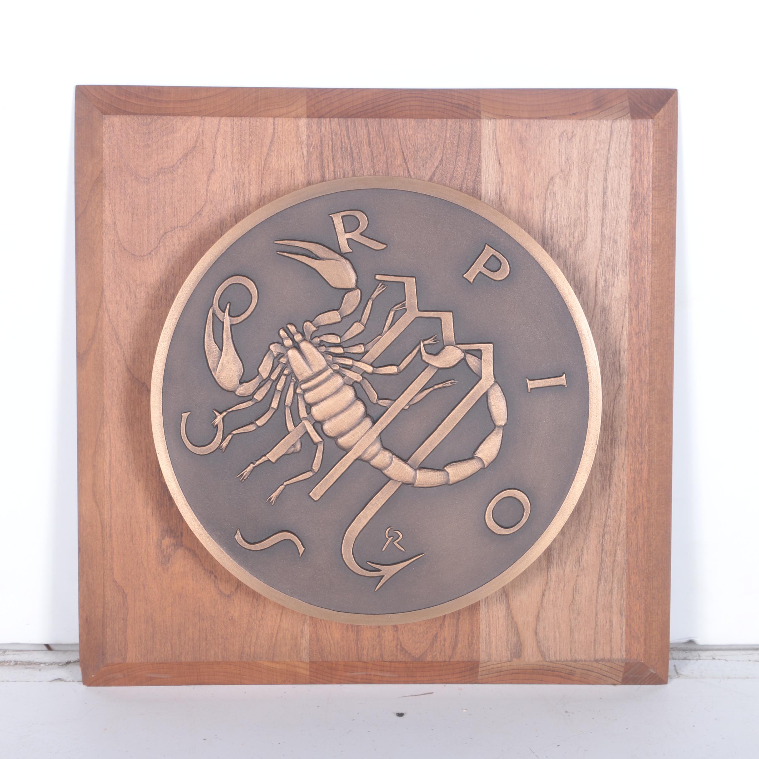 Vintage Gilroy Roberts for Franklin Mint Zodiac Sign Wall Plaques