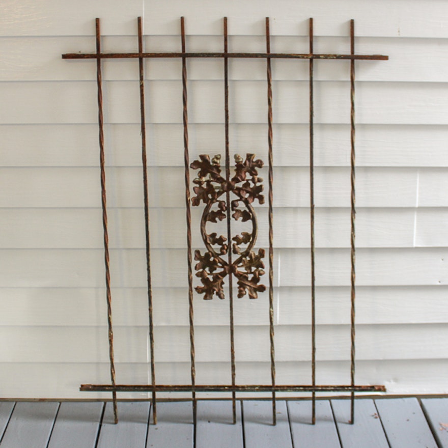 Decorative Iron Fence Section