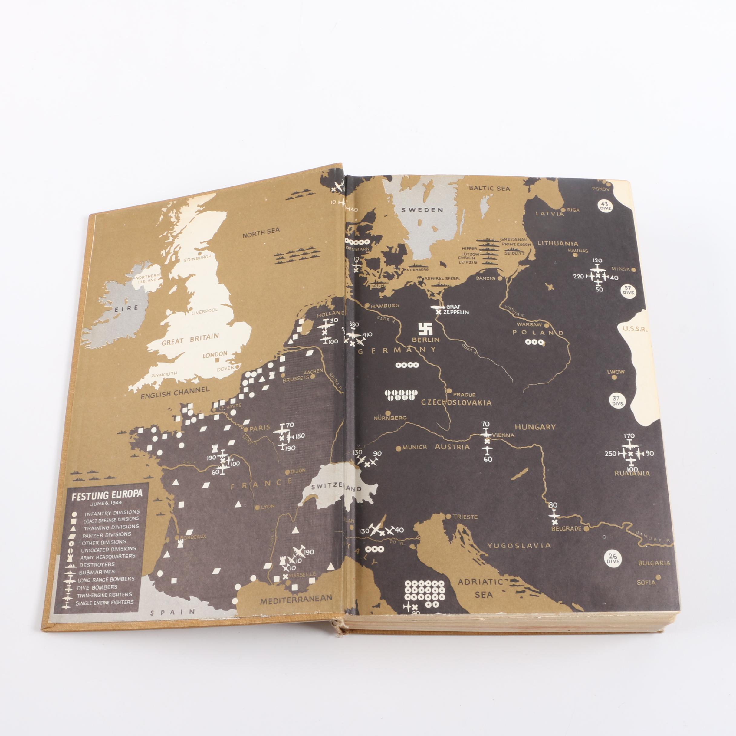 Vintage History Books including First Printing "Inside the Third Reich"