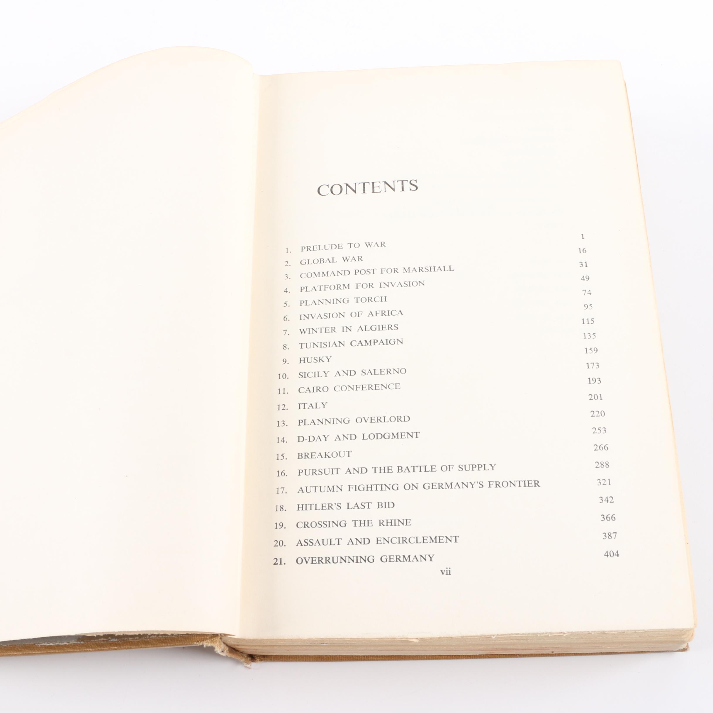 Vintage History Books including First Printing "Inside the Third Reich"